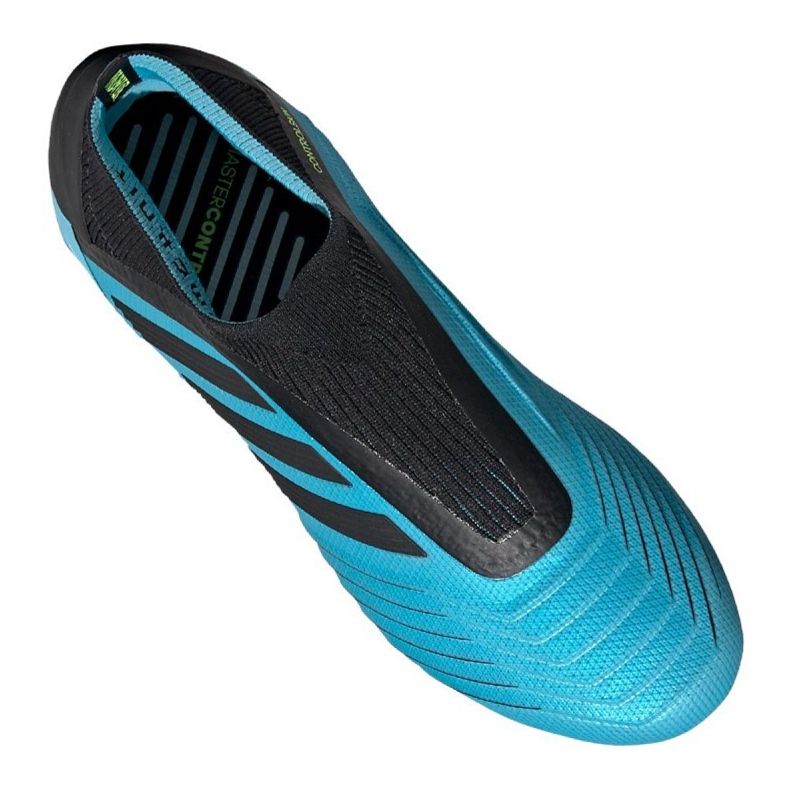 Kopačky Adidas Predator 19+ Fg Jr G25788 modrý modrý 1 Kopačky Adidas Predator 19+ Fg Jr G25788 modrý modrý 1