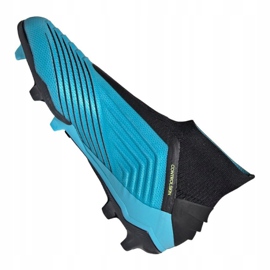 Kopačky Adidas Predator 19+ Fg Jr G25788 modrý modrý 2 Kopačky Adidas Predator 19+ Fg Jr G25788 modrý modrý 2