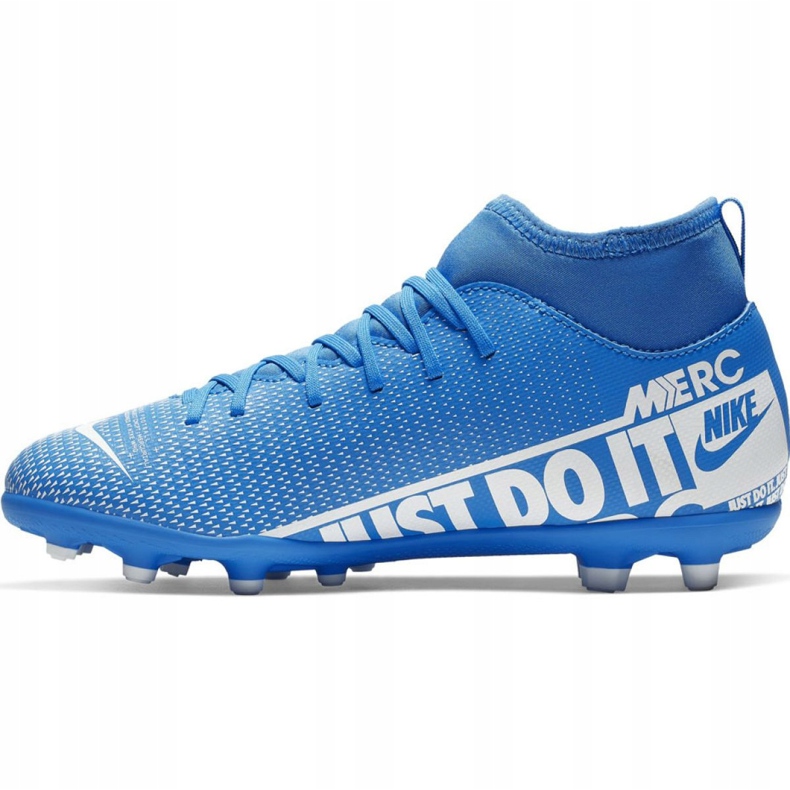 Kopačky Nike Mercurial Superfly 7 Club FG / MG Jr AT8150-414 modrý modrý 2