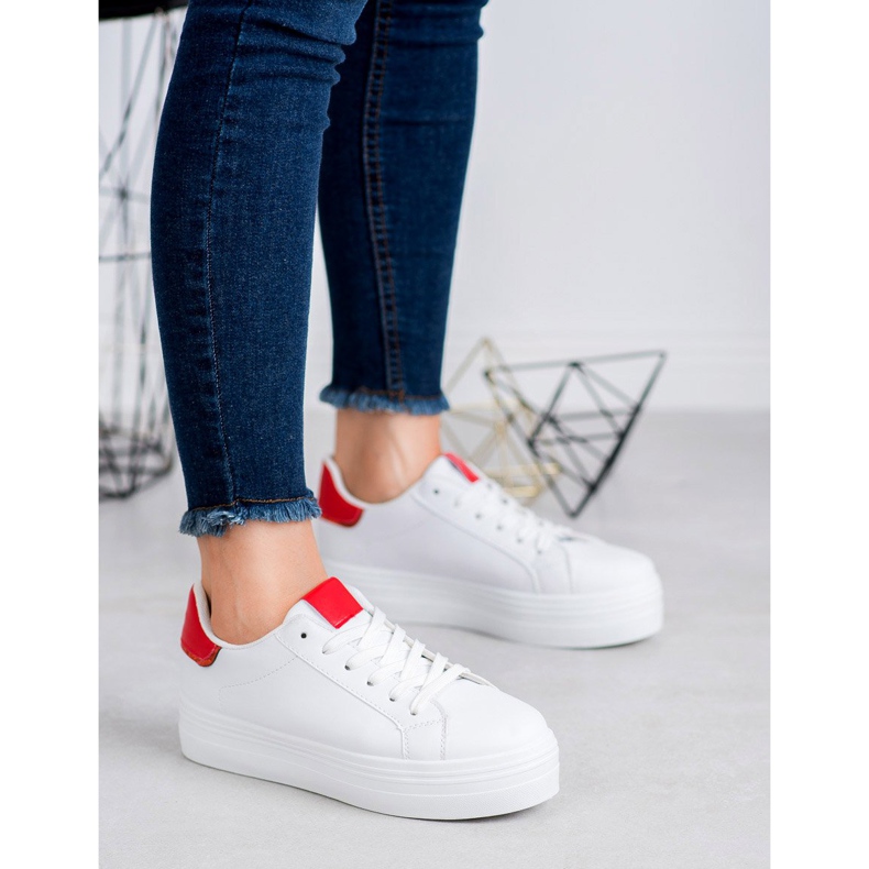 SHELOVET Módní sportovní obuv bílý červené 2