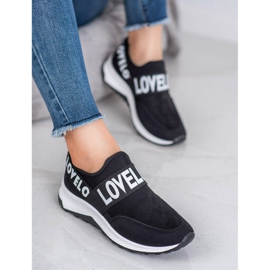 SHELOVET Nazouvací semišové boty černý 2