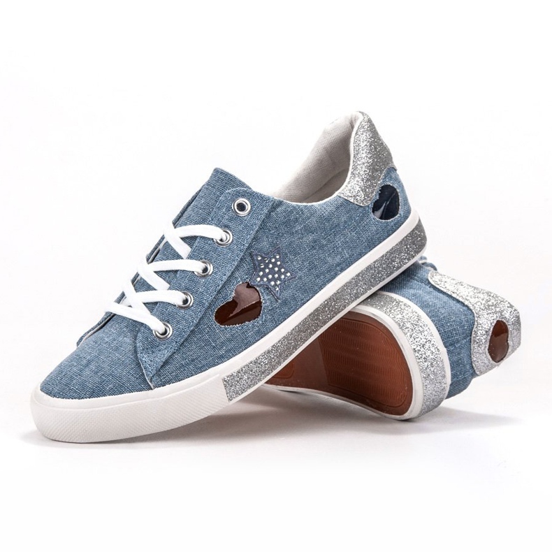 Kylie Tenisky se třpytkami modrý 1