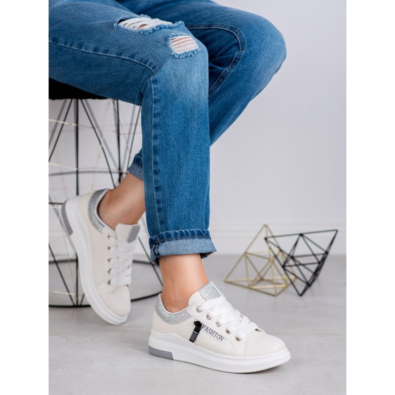 SHELOVET Módní sportovní obuv bílý 1