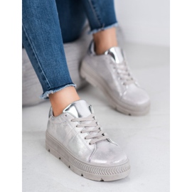 Bestelle Stříbrné sportovní boty šedá 2