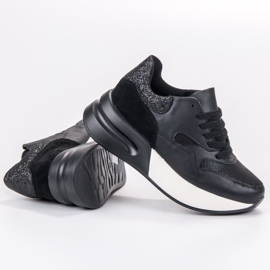 Sweet Shoes Lehké tenisky černá 1 Sweet Shoes Lehké tenisky černá 1