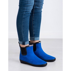 Kylie Dámské semišové galoše modrý 2