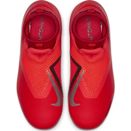 Kopačky Nike Phantom Vsn Academy Df FG / MG Jr AO3287-600 červený červený 1