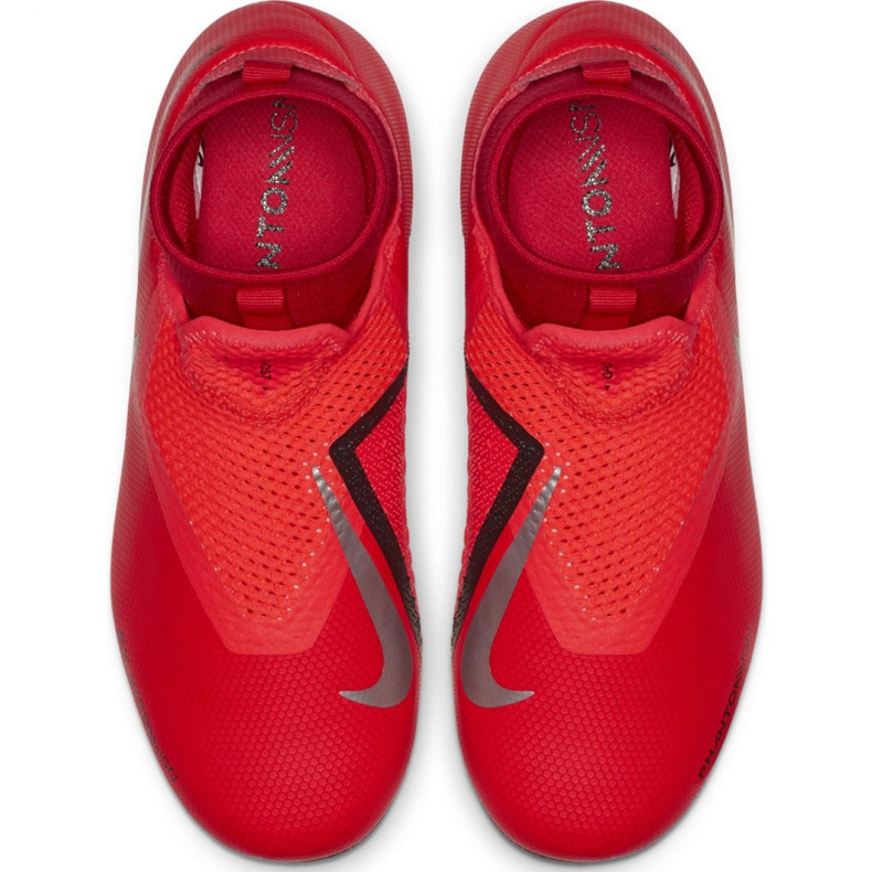 Kopačky Nike Phantom Vsn Academy Df FG / MG Jr AO3287-600 červený červený 1