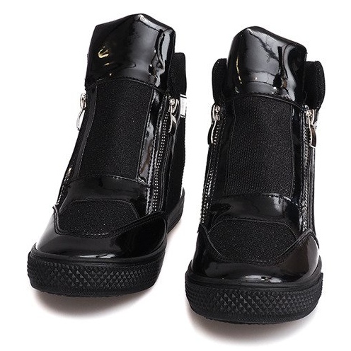 Klínové tenisky TL020-1 černé černá 1