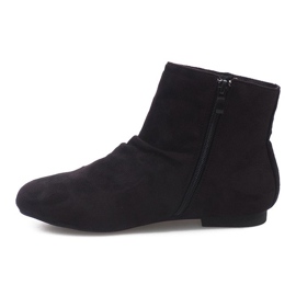Suede Booties Jodhpur 7-121 Black černý 1