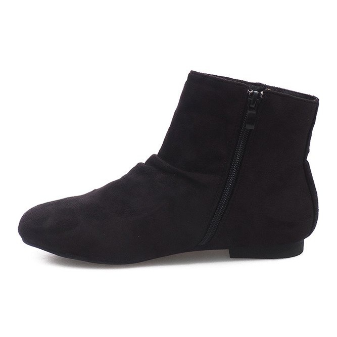 Suede Booties Jodhpur 7-121 Black černá 1