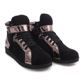 Teplé tenisky 2026-1 černé černý šedá 1