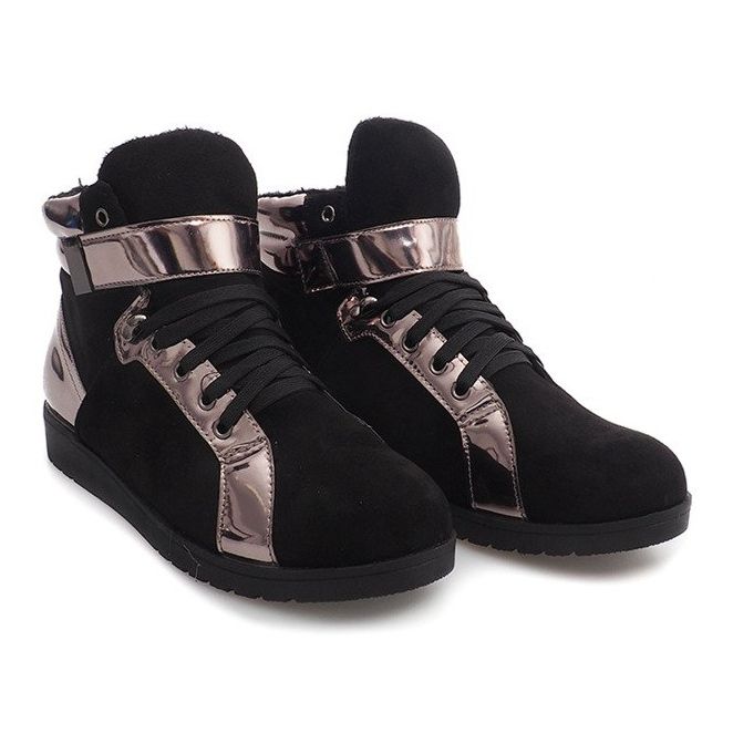 Teplé tenisky 2026-1 černé černý šedá 1