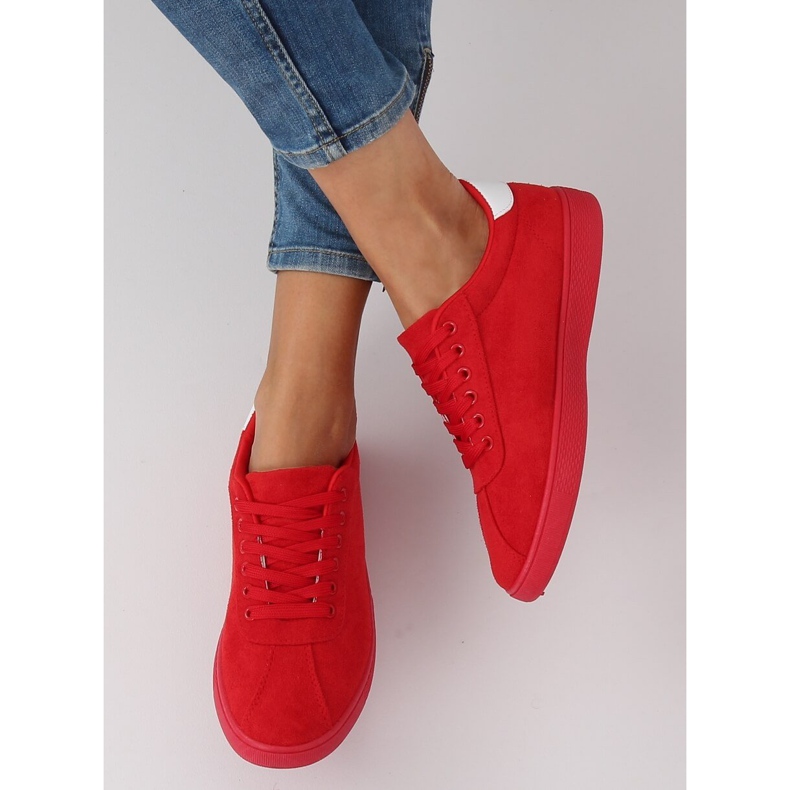 Červené dámské tenisky LX-9857 Red červený 2
