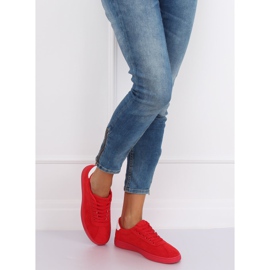 Červené dámské tenisky LX-9857 Red červený 1