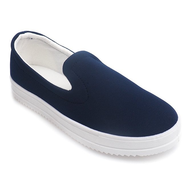 Tenisky Slip On M011 Navy Blue námořnická modrá 1