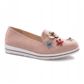 Růžové vícekvěté klínové podpatky růžový 1