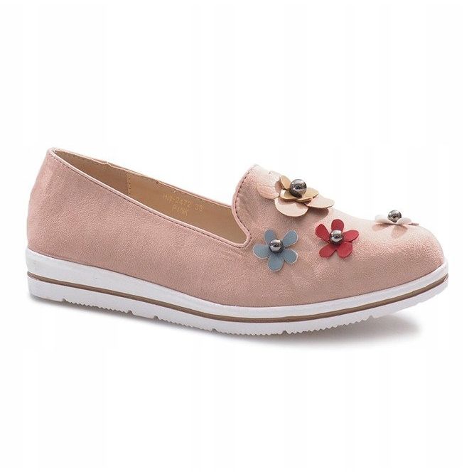 Růžové vícekvěté klínové podpatky růžový 1