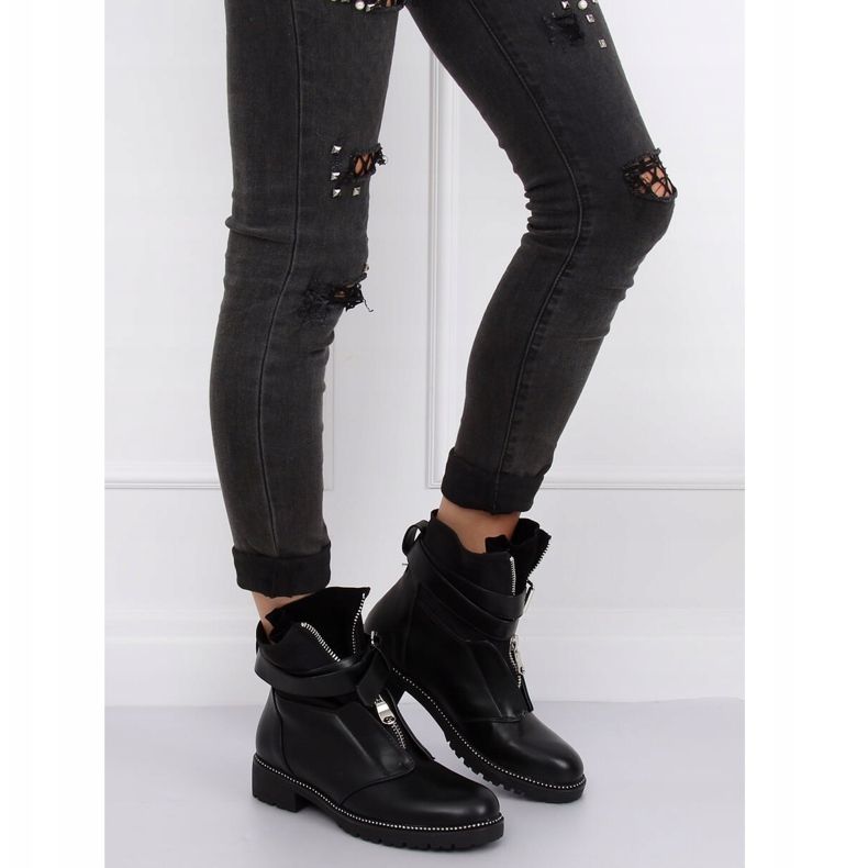 Černé vojenské boty NC821 černé černá 2