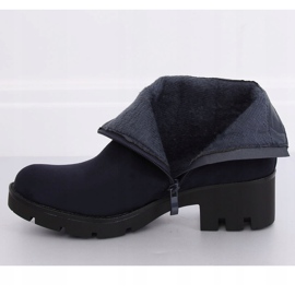 NC832 Tmavě modré boty Jodhpur námořnická modř 1
