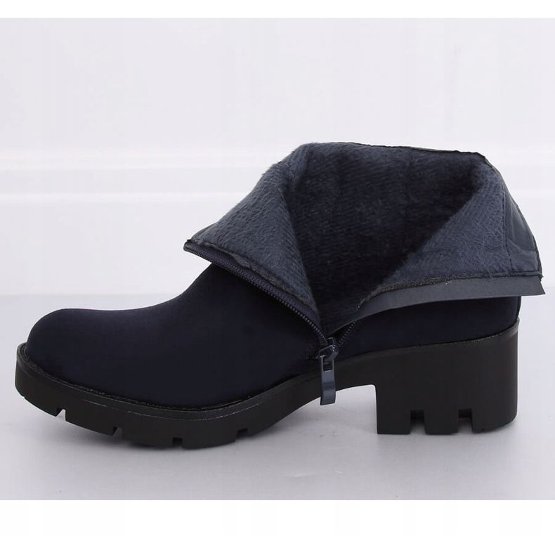 NC832 Tmavě modré boty Jodhpur námořnická modř 1
