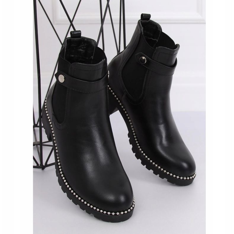 Černé dámské kozačky Jodhpur NC886 Black černý 1