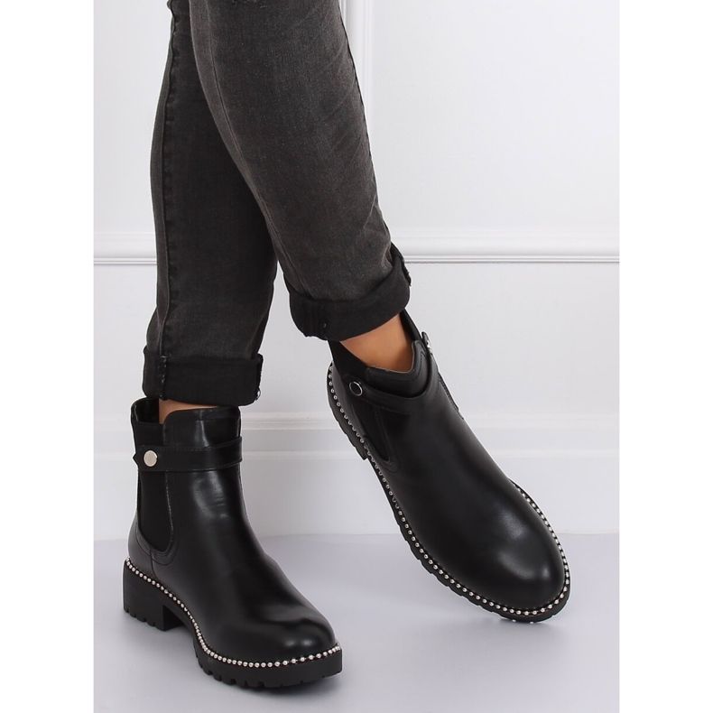 Černé dámské kozačky Jodhpur NC886 Black černý 2