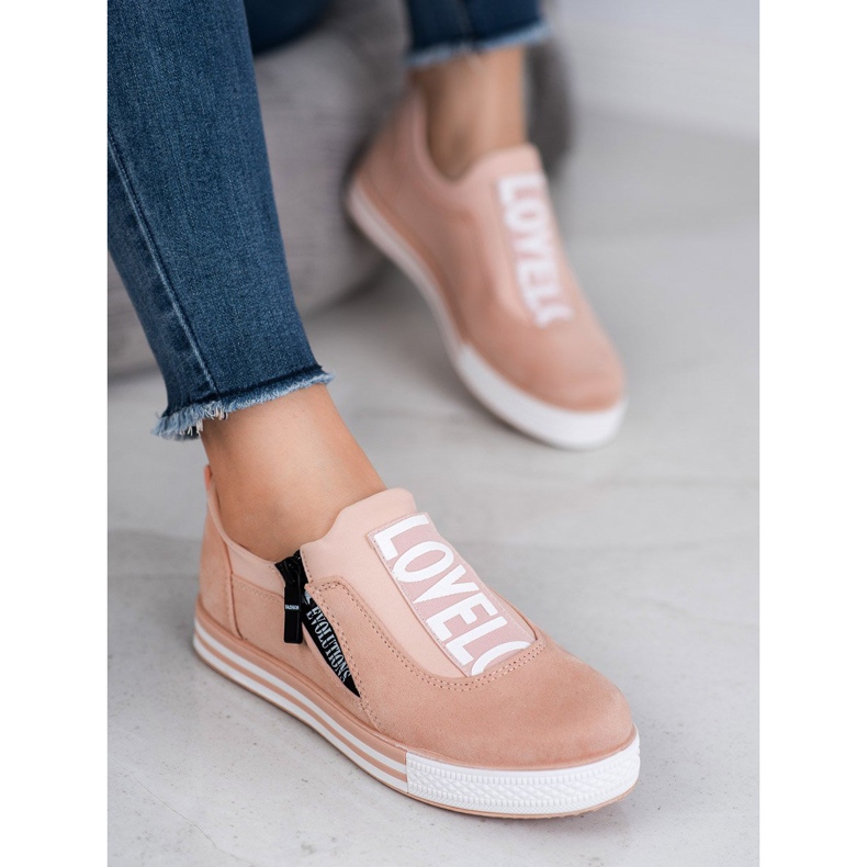 SHELOVET Love Suede Sportovní obuv růžový 2