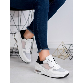 SHELOVET Sportovní obuv se síťovinou bílý 1