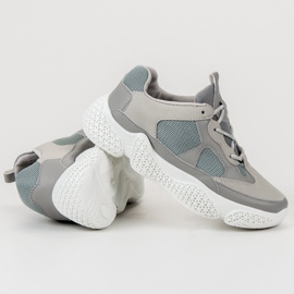 SHELOVET Módní šedé tenisky šedá 1