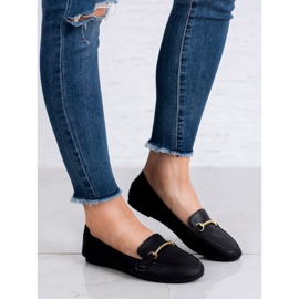 SHELOVET Mokré mokasíny černá 2