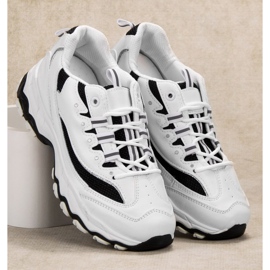 SHELOVET Pohodlná sportovní obuv bílý černá 1 SHELOVET Pohodlná sportovní obuv bílý černá 1