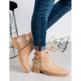 Bestelle Béžové boty s hadím potiskem béžový 2 Bestelle Béžové boty s hadím potiskem béžový 2