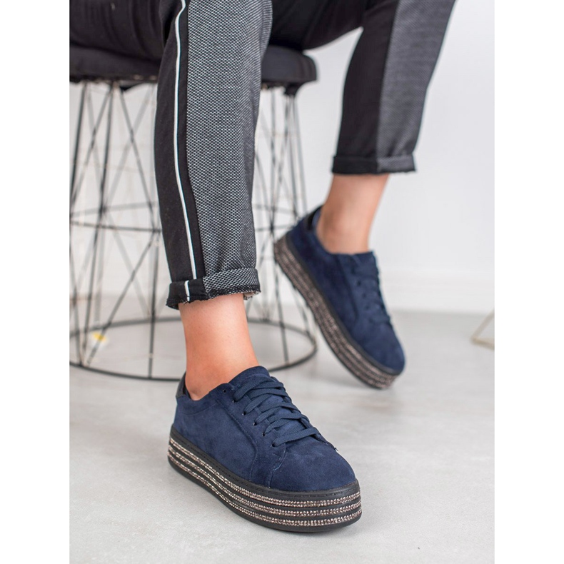 Bestelle Semišové sportovní boty námořnická modrá 1