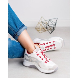 SHELOVET Pohodlná sportovní obuv bílý šedá 2 SHELOVET Pohodlná sportovní obuv bílý šedá 2