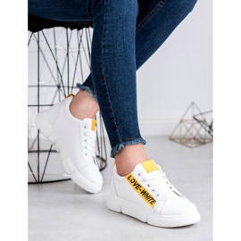 Jumex Pohodlná sportovní obuv bílý 1