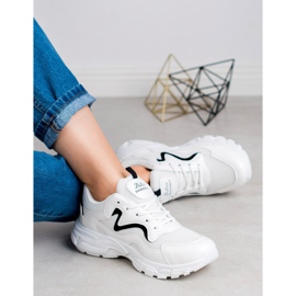 SHELOVET Šněrovací sportovní obuv bílý 1