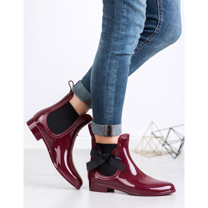 Kayla Galoše S Mašlí červené 2 Kayla Galoše S Mašlí červené 2