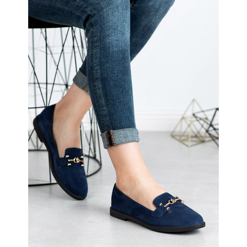 SHELOVET Suede Lords námořnická modrá 2