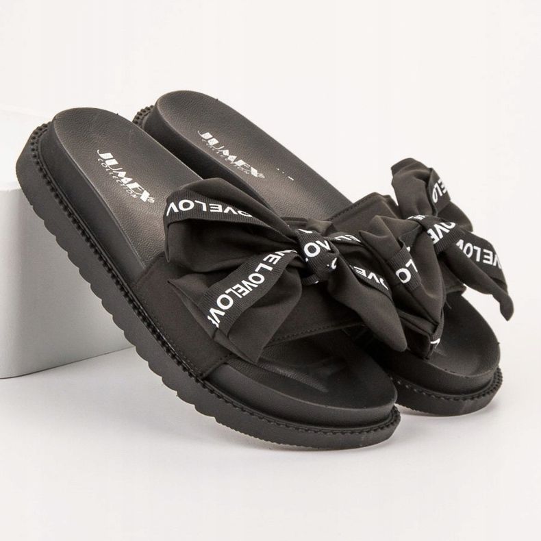 Jumex Pantofle S Lukem Lásky černý 1