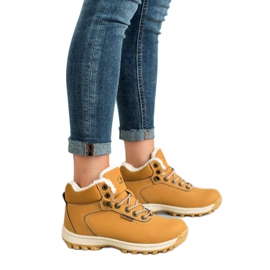 Ax Boxing Teplé trekové boty žlutá 2