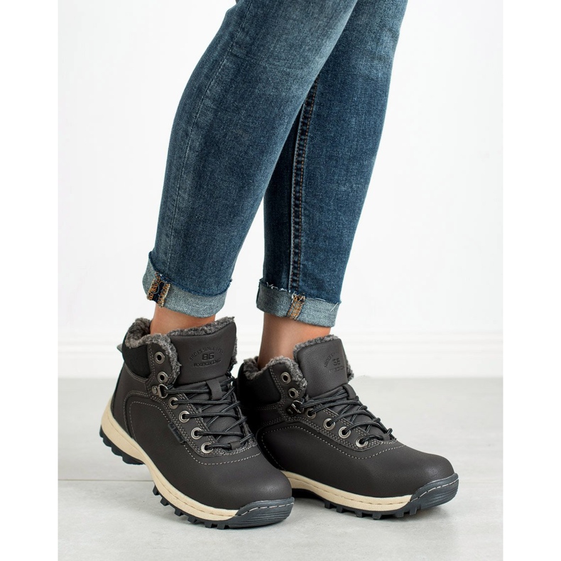 Ax Boxing Teplé trekové boty šedá 2