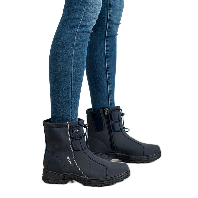 Ax Boxing Námořnické sněhové boty modrý 2