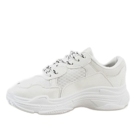 Bílé módní sportovní boty D1901-3 bílý 2