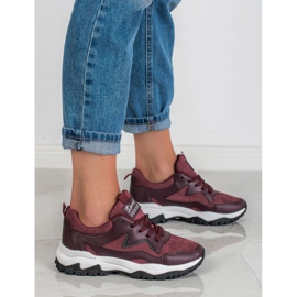 Ax Boxing Burgundské sportovní boty červené 1