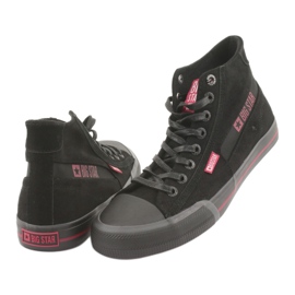 Black Sneakers Big Star Men 174084 černá 4 Black Sneakers Big Star Men 174084 černá 4