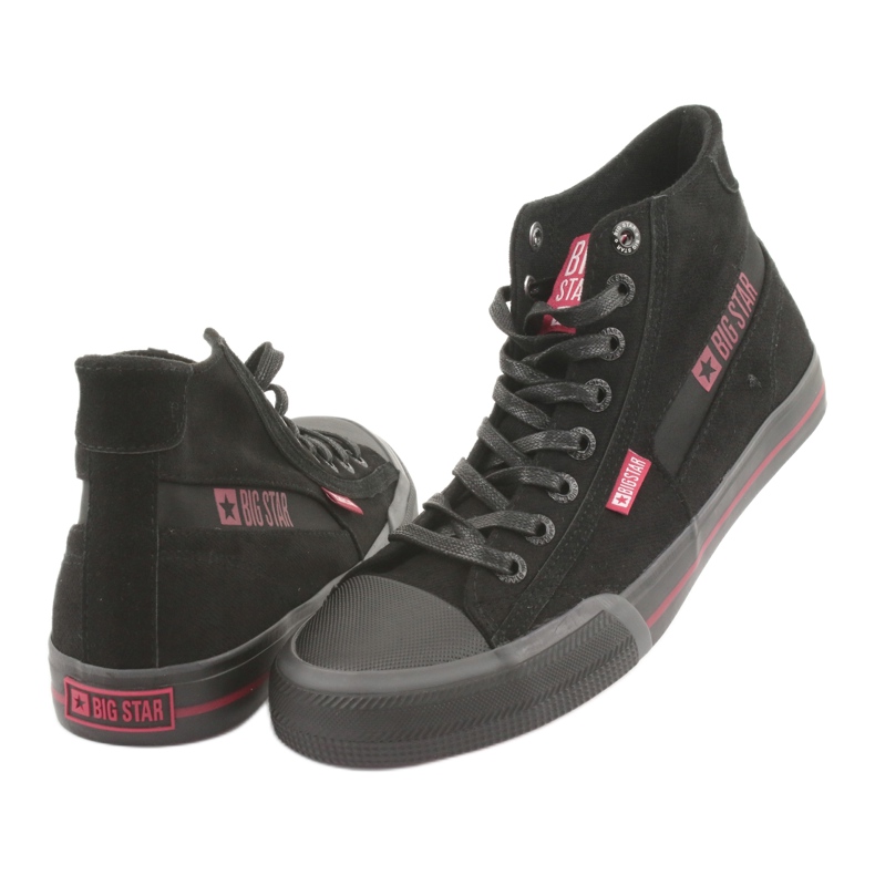 Black Sneakers Big Star Men 174084 černý 4