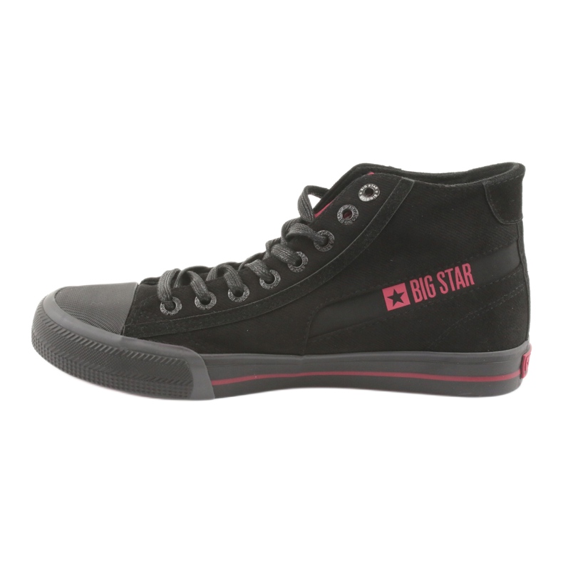Black Sneakers Big Star Men 174084 černý 2