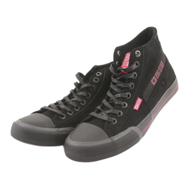 Black Sneakers Big Star Men 174084 černá 3 Black Sneakers Big Star Men 174084 černá 3