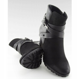 Černá 8287 Černé vysoké podpatky černý 1